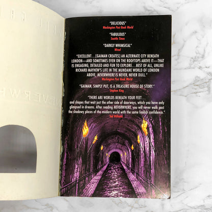 Neverwhere by Neil Gaiman [1998 FIRST PAPERBACK EDITION]