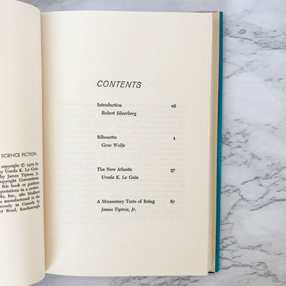 The New Atlantis & Other Novellas of Science Fiction by Ursula K. Le Guin, Gene Wolfe & James Tiptree Jr. [BOOK CLUB EDITION / 1975]