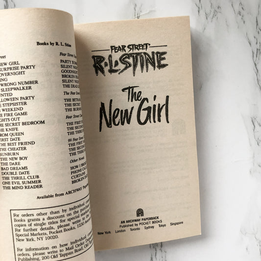 Fear Street #1: The New Girl by R.L. Stine [1989 PAPERBACK] - Bookshop Apocalypse
