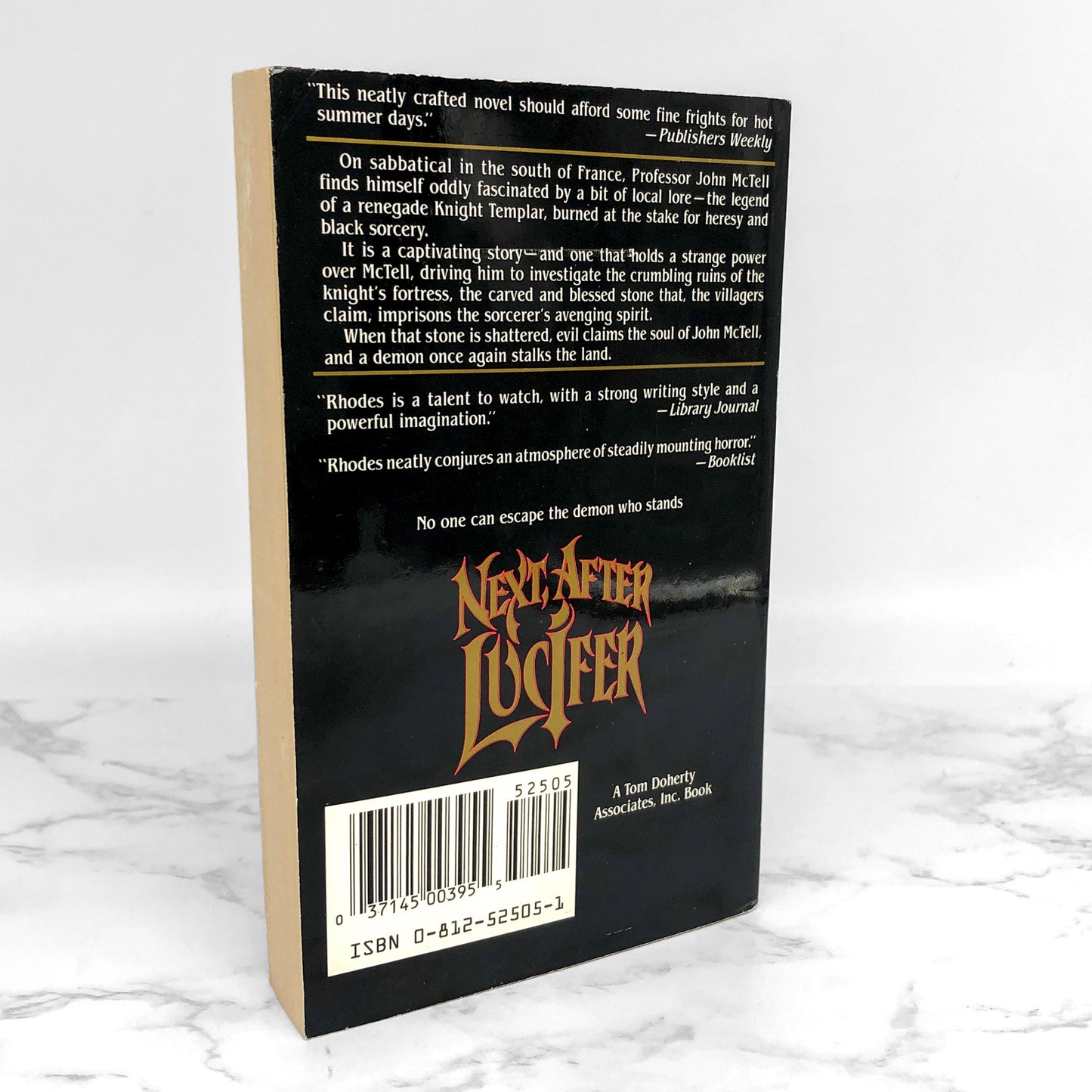 Next After Lucifer by Daniel Rhodes [1988 PAPERBACK] TOR Horror