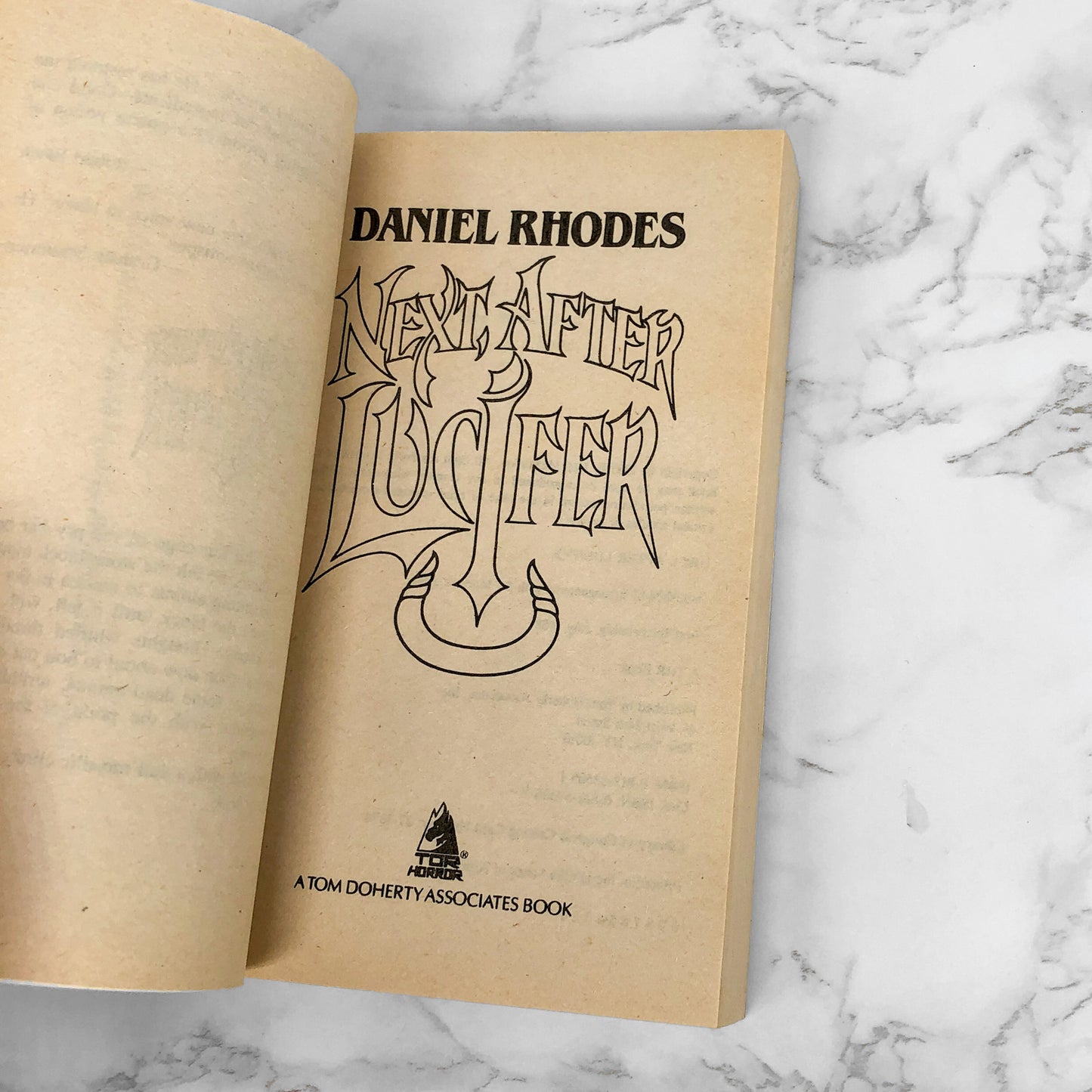 Next After Lucifer by Daniel Rhodes [1988 PAPERBACK] TOR Horror