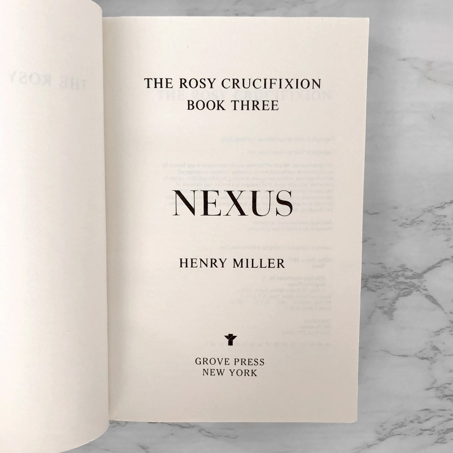 Nexus by Henry Miller [TRADE PAPERBACK] 1987 • The Grove Press