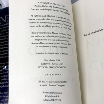 The Night Child by Anna Quinn SIGNED! [FIRST EDITION • FIRST PRINTING] 2018