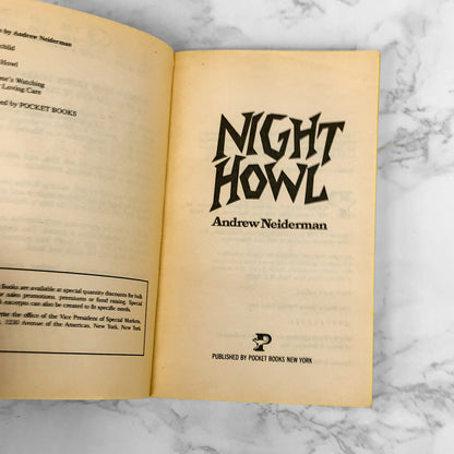 Night Howl by Andrew Neiderman [FIRST EDITION • FIRST PRINTING] 1986