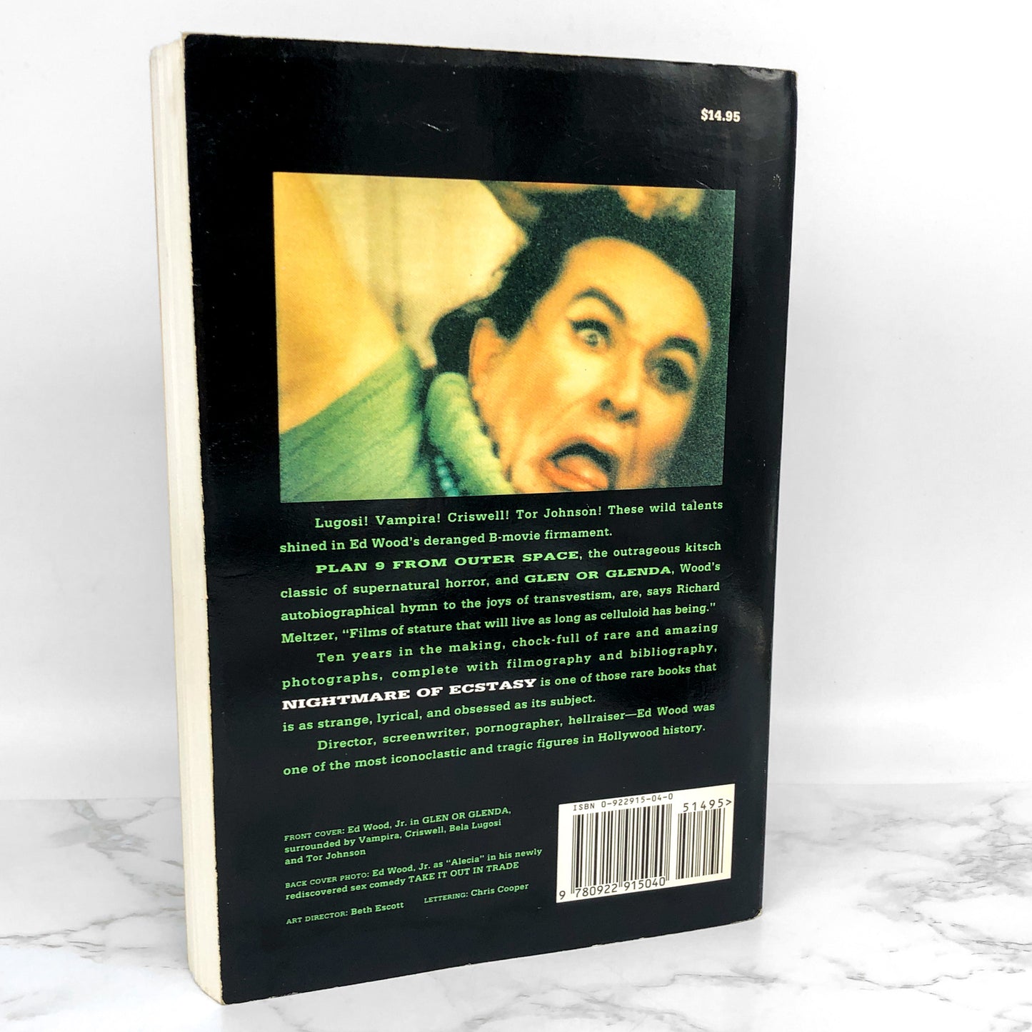 Nightmare of Ecstasy: The Life and Art of Ed Wood by Rudolph Grey [FIRST EDITION] 1992