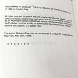 Nightmare of Ecstasy: The Life and Art of Ed Wood by Rudolph Grey [FIRST EDITION] 1992
