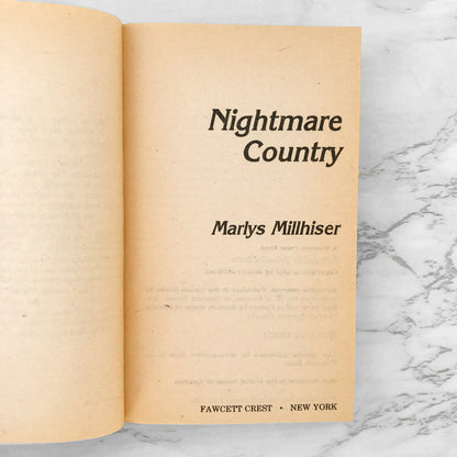 Nightmare Country by Marlys Millhiser [FIRST PAPERBACK PRINTING] 1982
