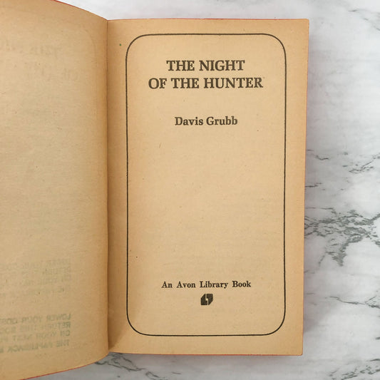 The Night Of The Hunter by Davis Grubb [1968 PAPERBACK]