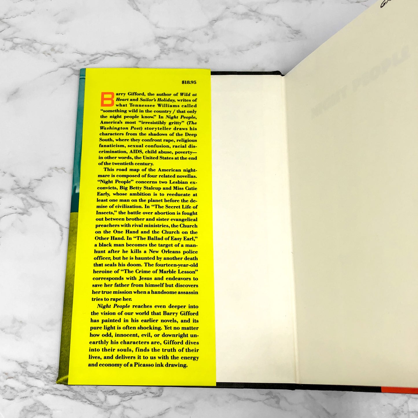 Night People by Barry Gifford [FIRST EDITION] 1992