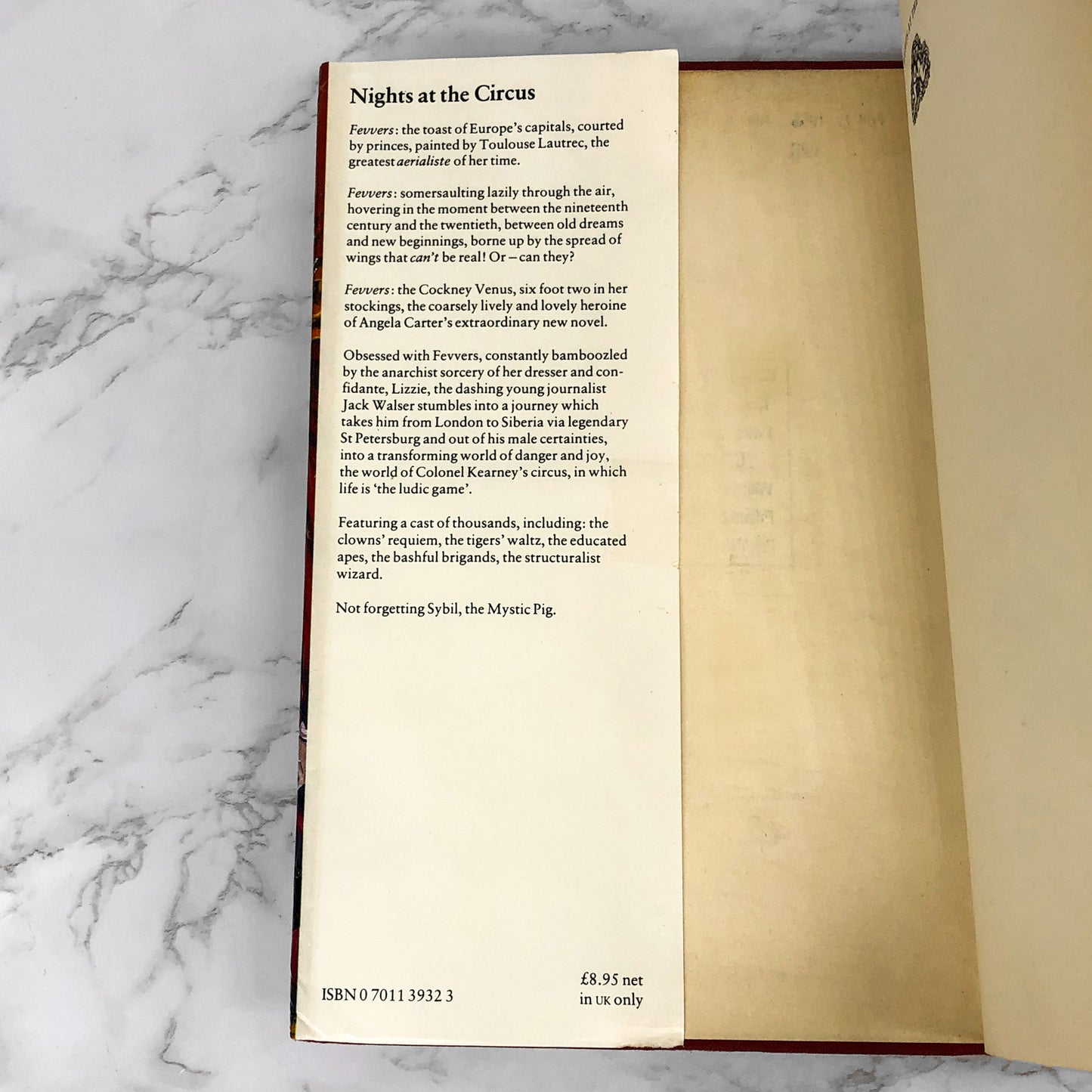 Nights at the Circus by Angela Carter [U.K. FIRST EDITION / FIRST PRINTING] 1984