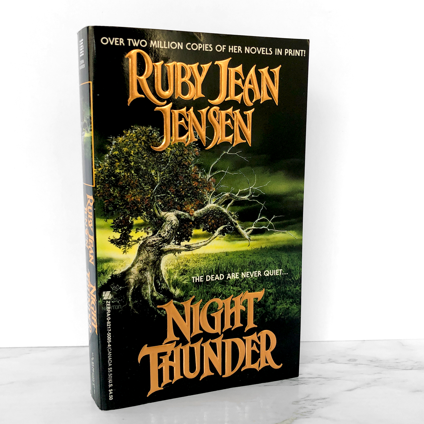 Night Thunder by Ruby Jean Jensen [FIRST EDITION • FIRST PRINTING] 1995 • Zebra Horror