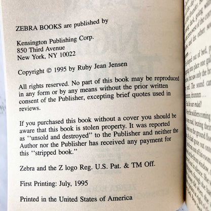 Night Thunder by Ruby Jean Jensen [FIRST EDITION • FIRST PRINTING] 1995 • Zebra Horror