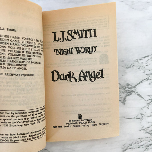 Night World: Dark Angel by L.J. Smith [FIRST EDITION / 1996]