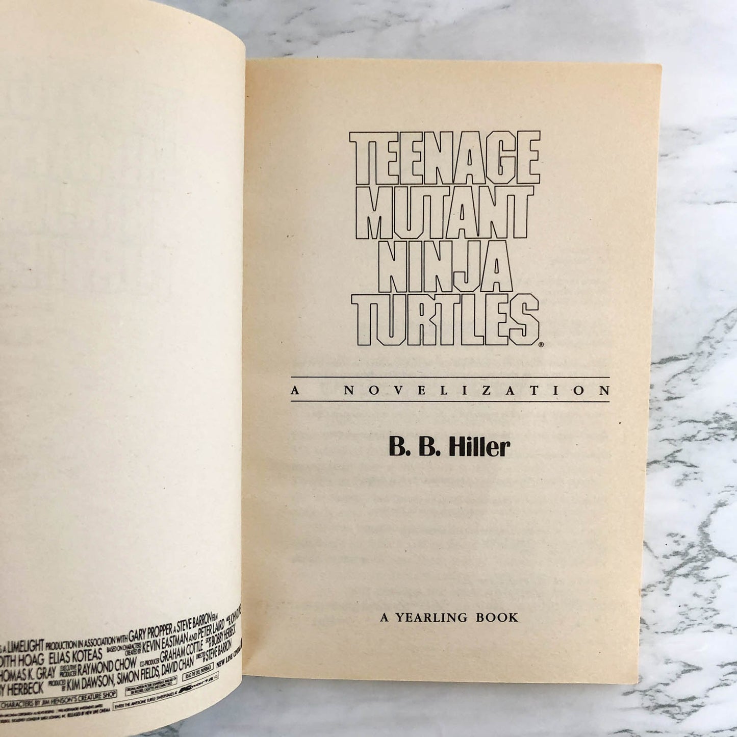 Teenage Mutant Ninja Turtles & The Secret of the Ooze by B.B. Hiller [2 PAPERBACK SET]