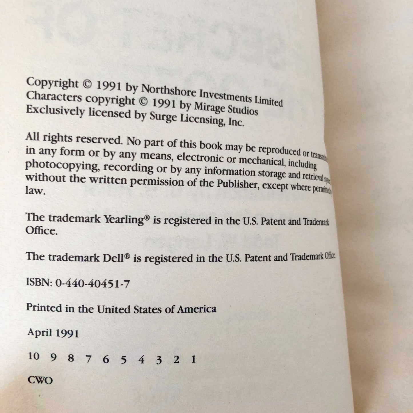 Teenage Mutant Ninja Turtles & The Secret of the Ooze by B.B. Hiller [2 PAPERBACK SET]