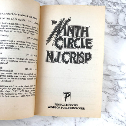 The Ninth Circle by N.J. Crisp [FIRST PAPERBACK PRINTING / 1990]
