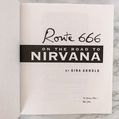 Route 666: On the Road to Nirvana by Gina Arnold [FIRST EDITION / 1993]