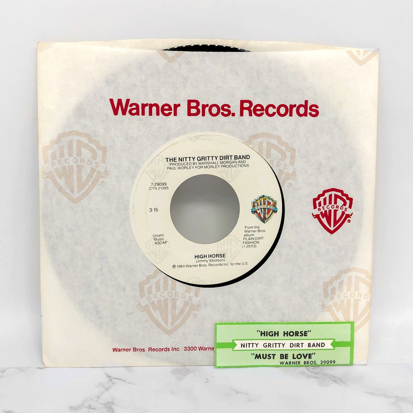 Nitty Gritty Dirt Band - High Horse [7" VINYL SINGLE] 1984 • Warner Bros.