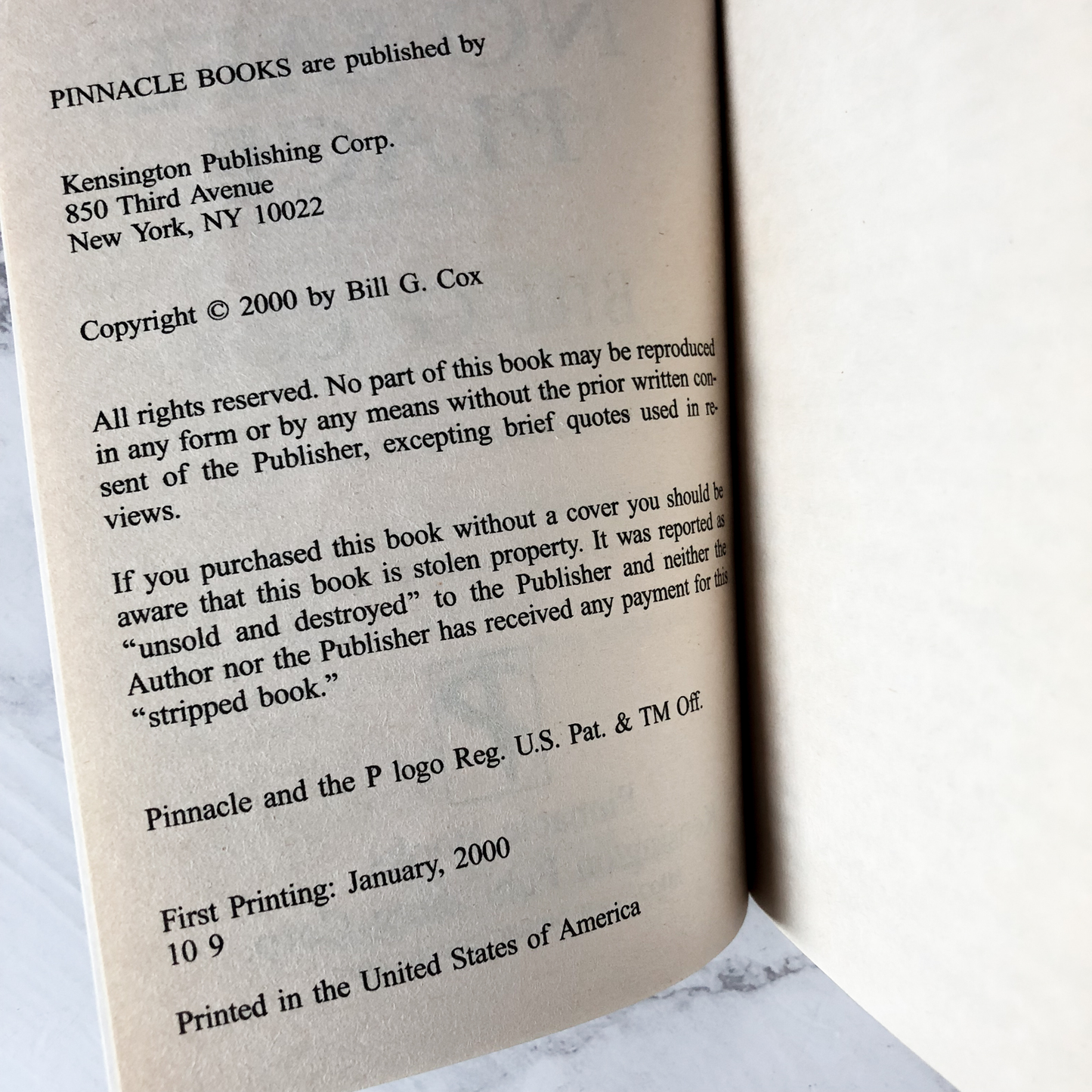 No Safe Place by Bill G. Cox [2000 PAPERBACK] - Bookshop Apocalypse