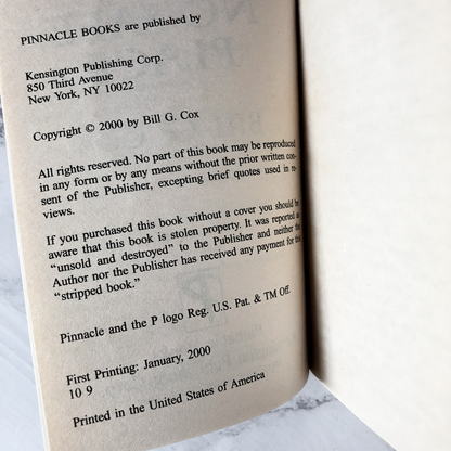 No Safe Place by Bill G. Cox [2000 PAPERBACK] - Bookshop Apocalypse