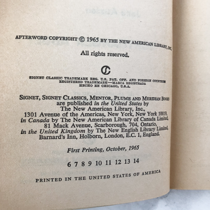 Northanger Abbey by Jane Austen [1965 PAPERBACK] - Bookshop Apocalypse