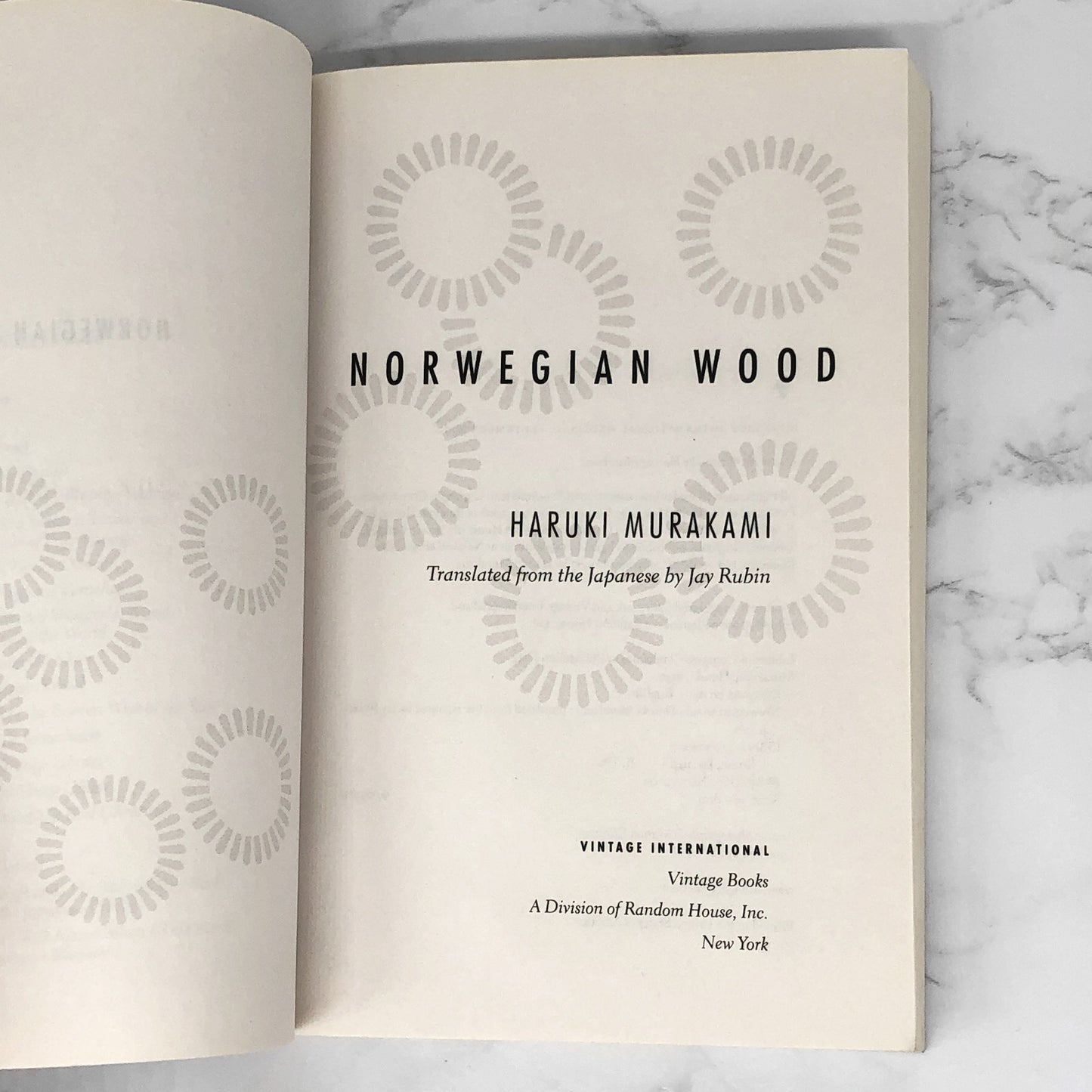 Norwegian Wood by Haruki Murakami [TRADE PAPERBACK RE-ISSUE] 2015 • Vintage