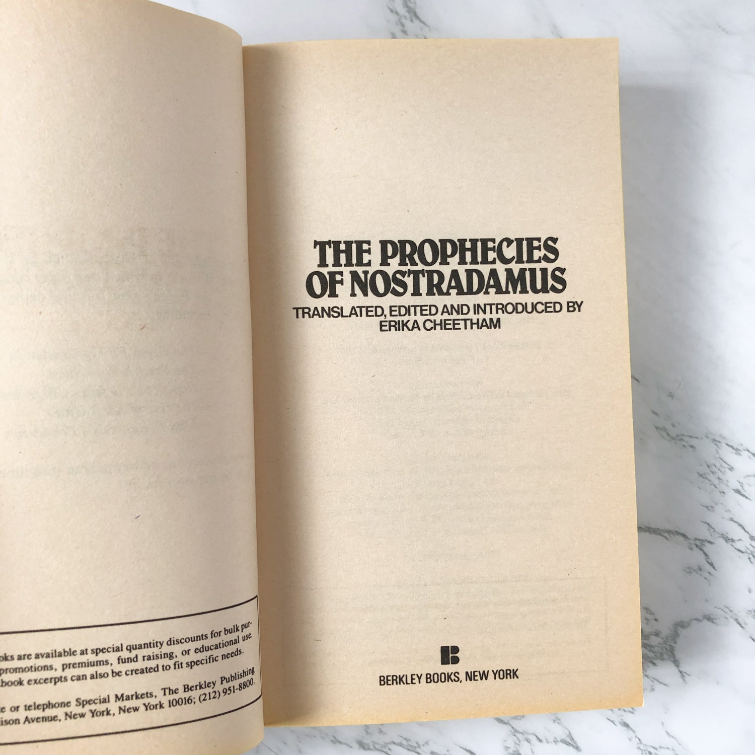 The Man Who Saw Tomorrow: The Prophecies of Nostradamus [1981 PAPERBACK] - Bookshop Apocalypse