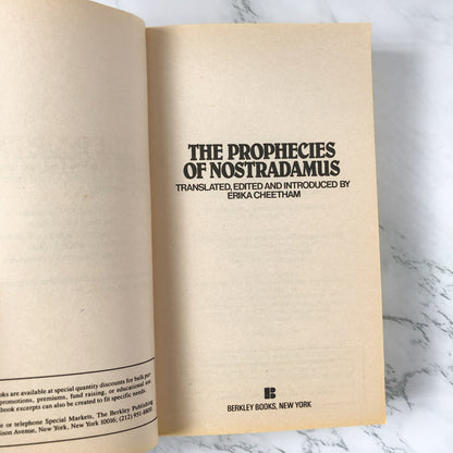 The Man Who Saw Tomorrow: The Prophecies of Nostradamus [1981 PAPERBACK] - Bookshop Apocalypse