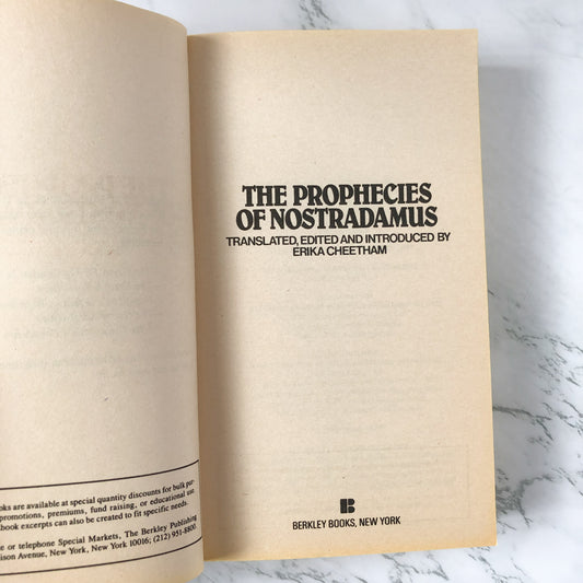 The Man Who Saw Tomorrow: The Prophecies of Nostradamus [1981 PAPERBACK] - Bookshop Apocalypse