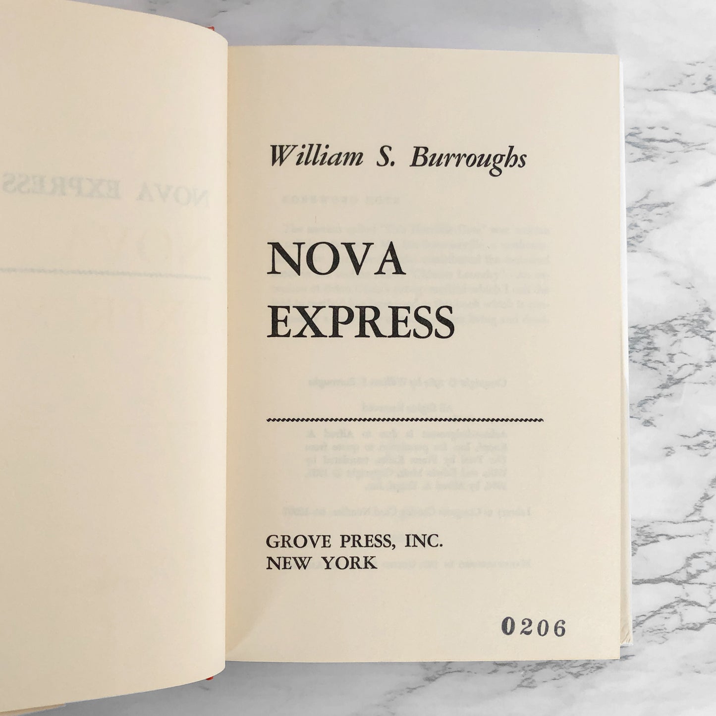 Nova Express by William S. Burroughs [FIRST EDITION / FIRST PRINTING] 1964