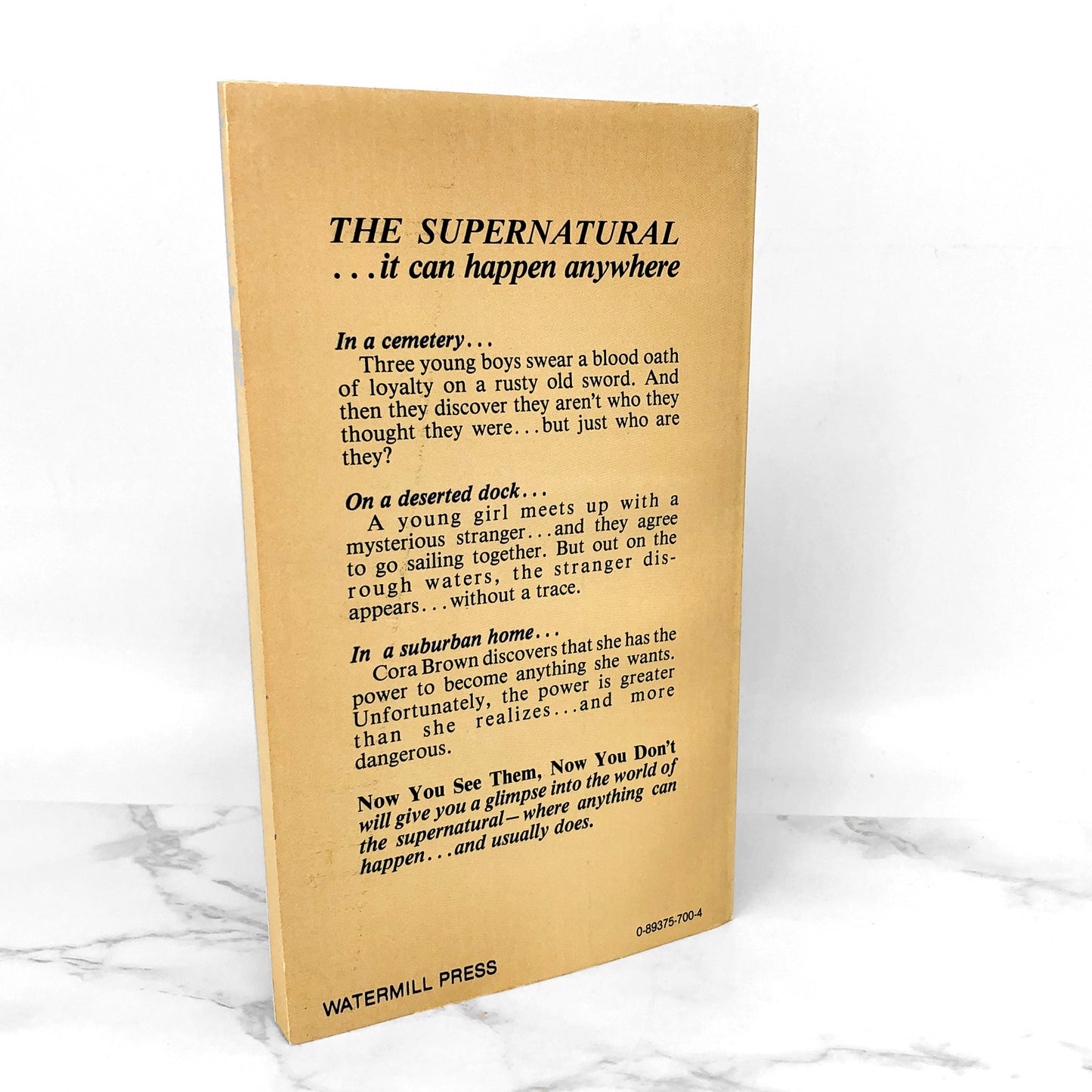 Now You See Them Now You Don't: Supernatural Tales by Harrison Powers [1982 PAPERBACK]