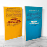 Nutty & the Case of the Mastermind Thief & Nutty for President by Dean Hughes [TWO PAPERBACK SET]