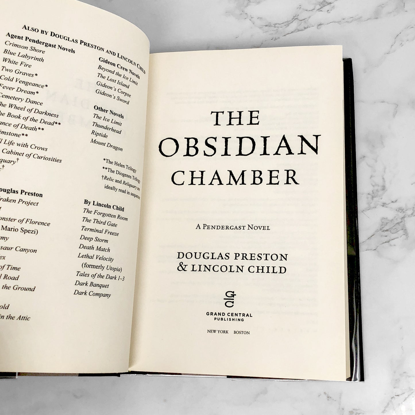 The Obsidian Chamber by Douglas Preston & Lincoln Child 2x SIGNED! [FIRST EDITION • FIRST PRINTING]
