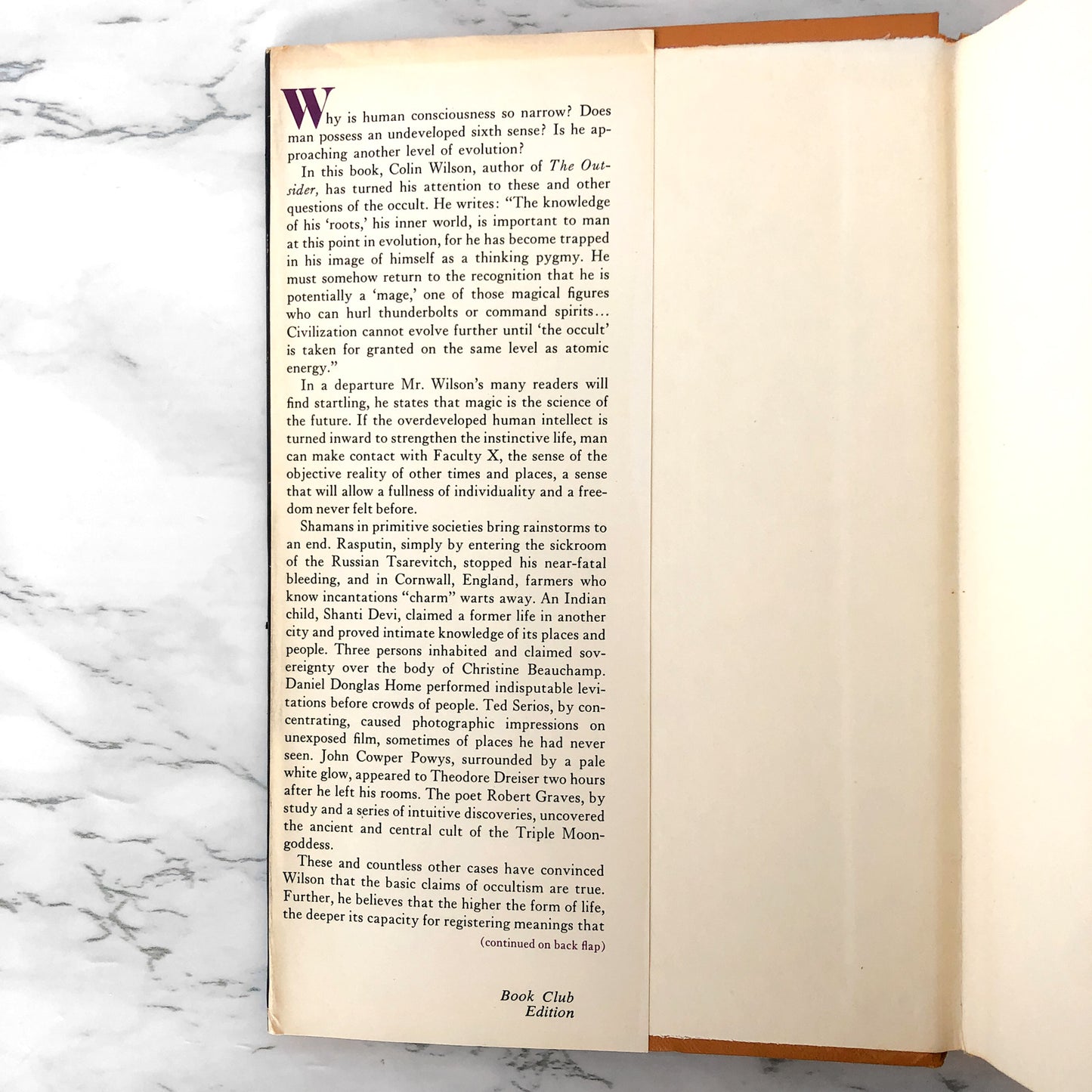 The Occult: A History by Colin Wilson [FIRST BOOK CLUB EDITION / 1971]