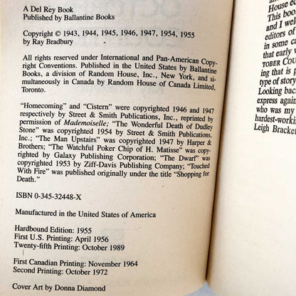 The October Country by Ray Bradbury [1989 PAPERBACK}