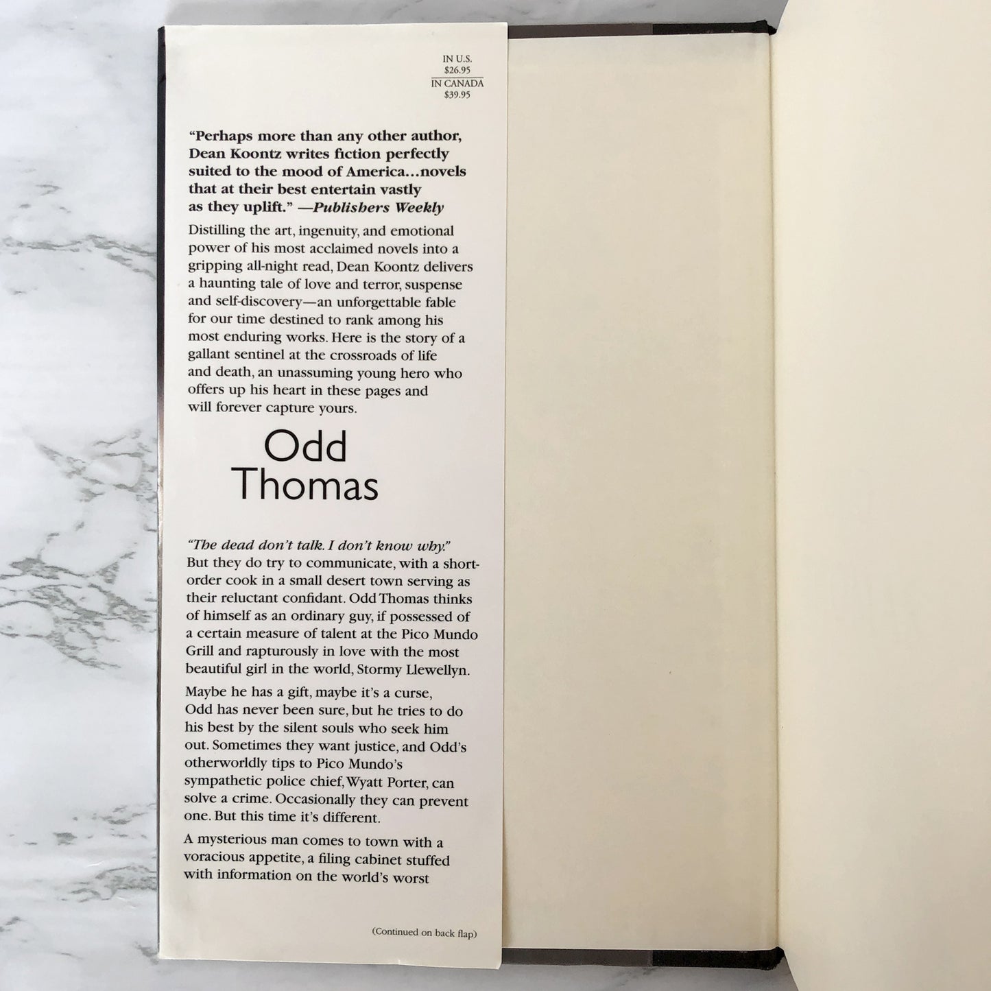 Odd Thomas by Dean Koontz [FIRST EDITION / FIRST PRINTING] 2003