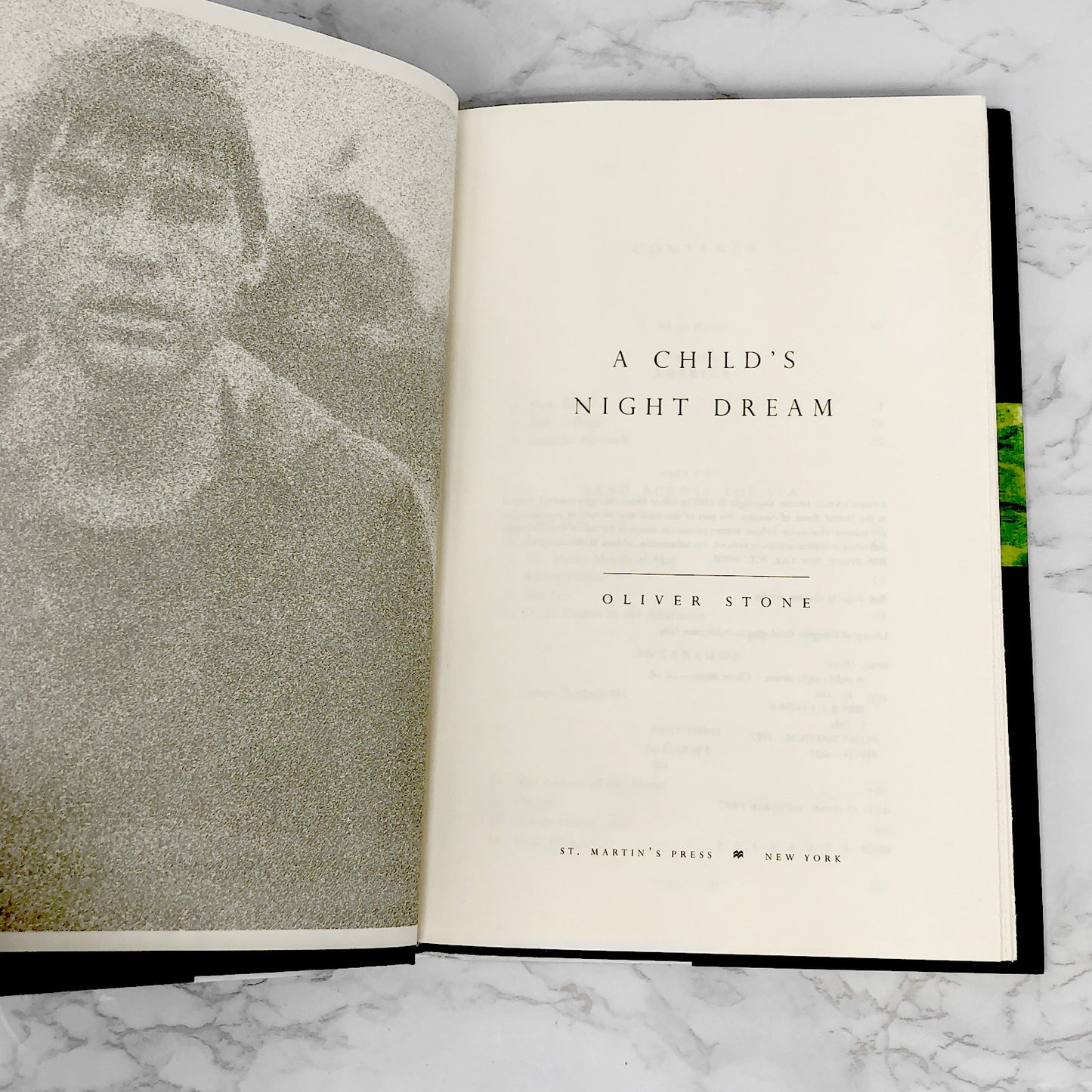 A Child's Night Dream by Oliver Stone [FIRST EDITION / FIRST PRINTING] 1997