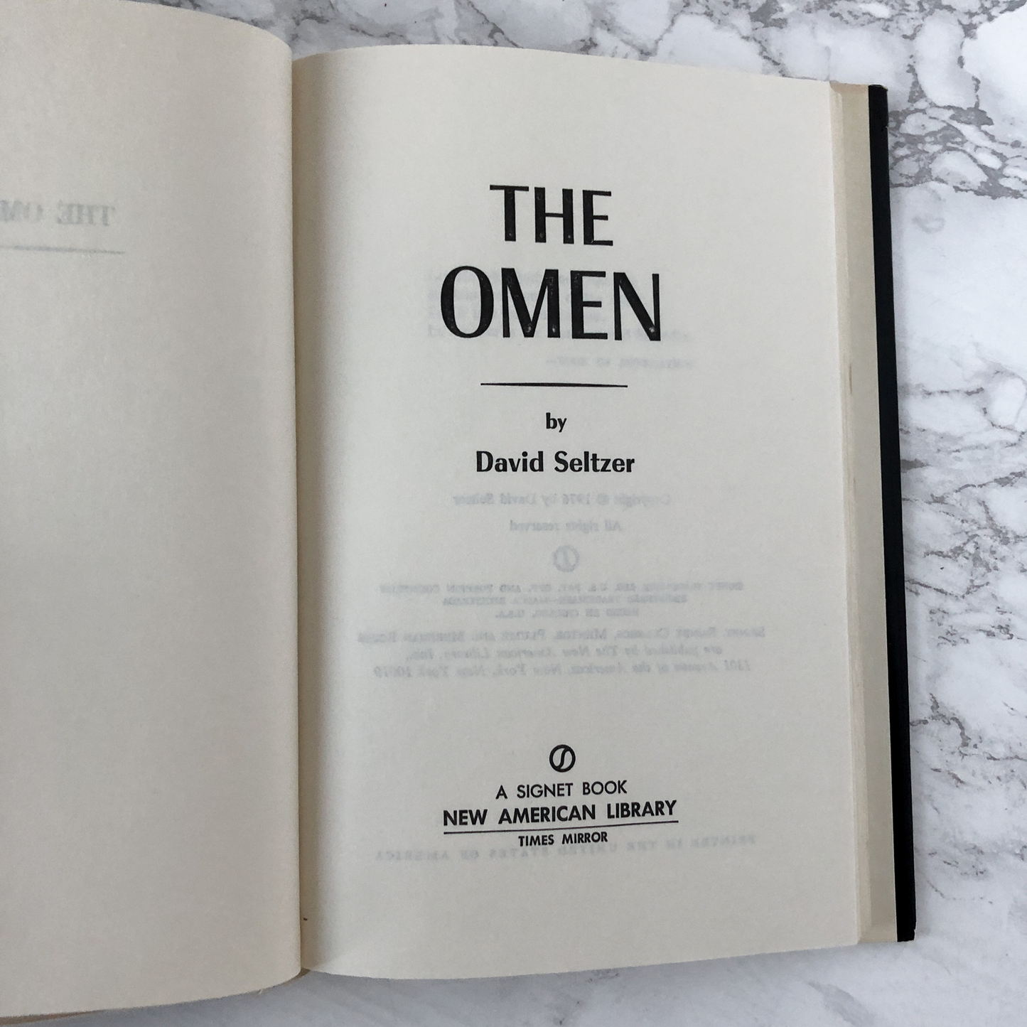 The Omen by David Seltzer [BCE] - Bookshop Apocalypse