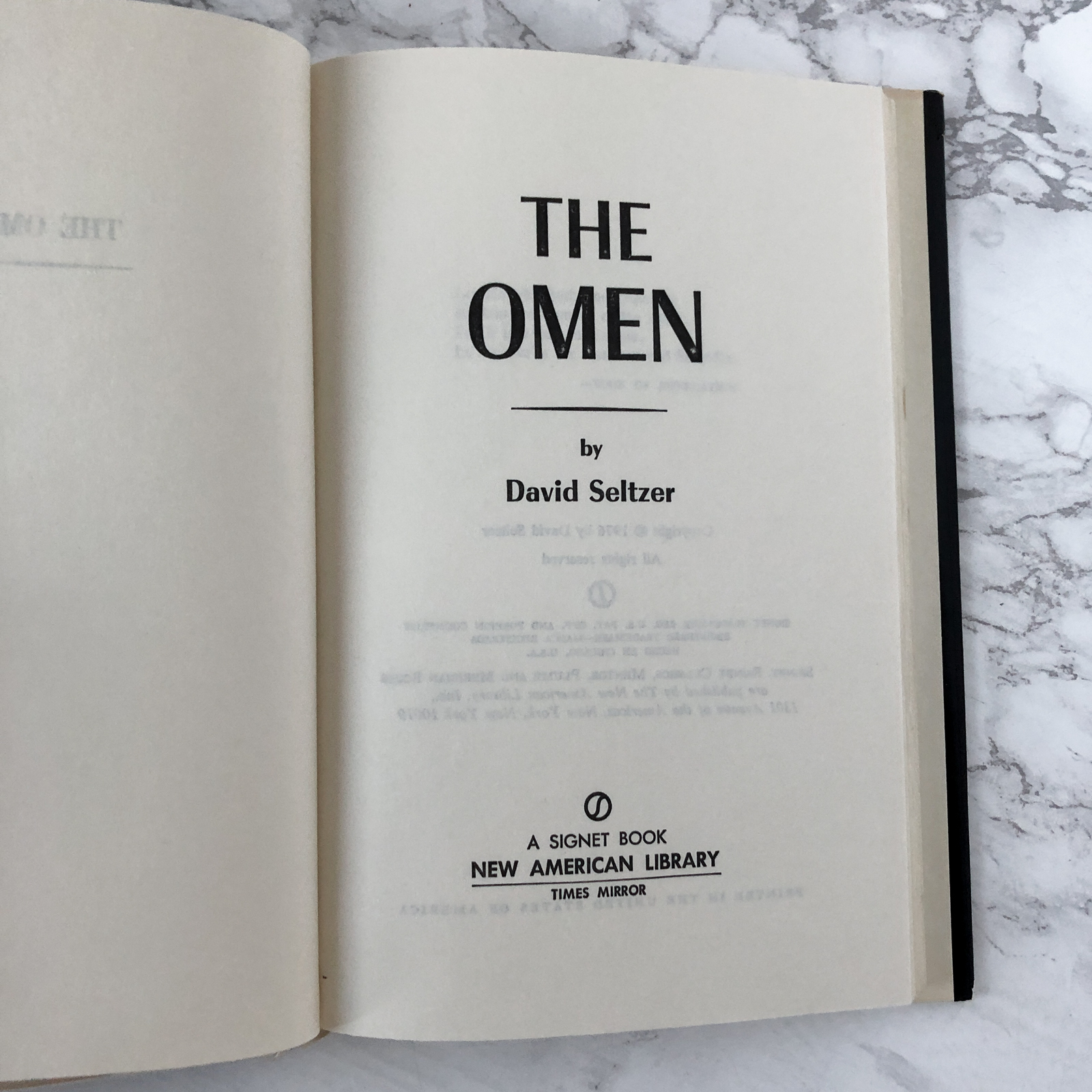 The Omen by David Seltzer [BCE] - Bookshop Apocalypse
