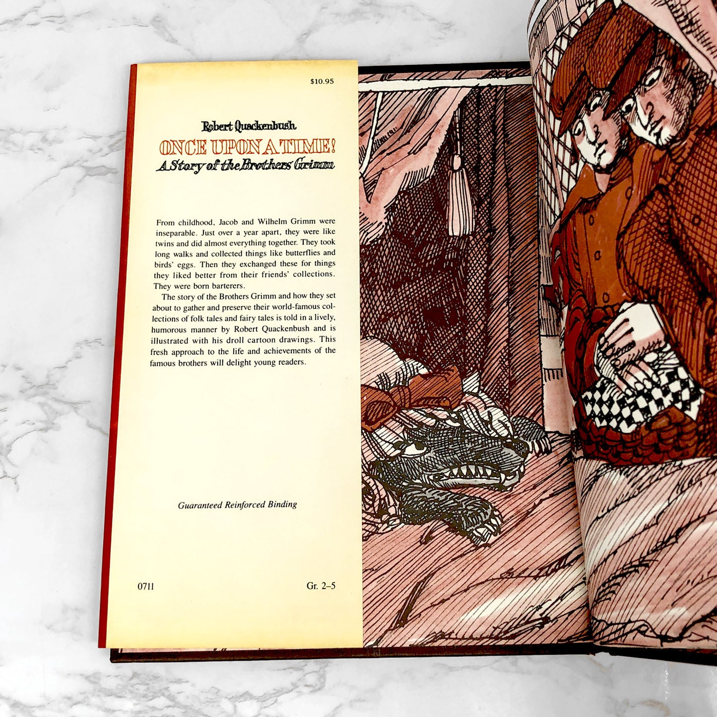 Once Upon a Time! • A Story of the Brothers Grimm by Robert M. Quackenbush [FIRST EDITION • FIRST PRINTING] • 1985