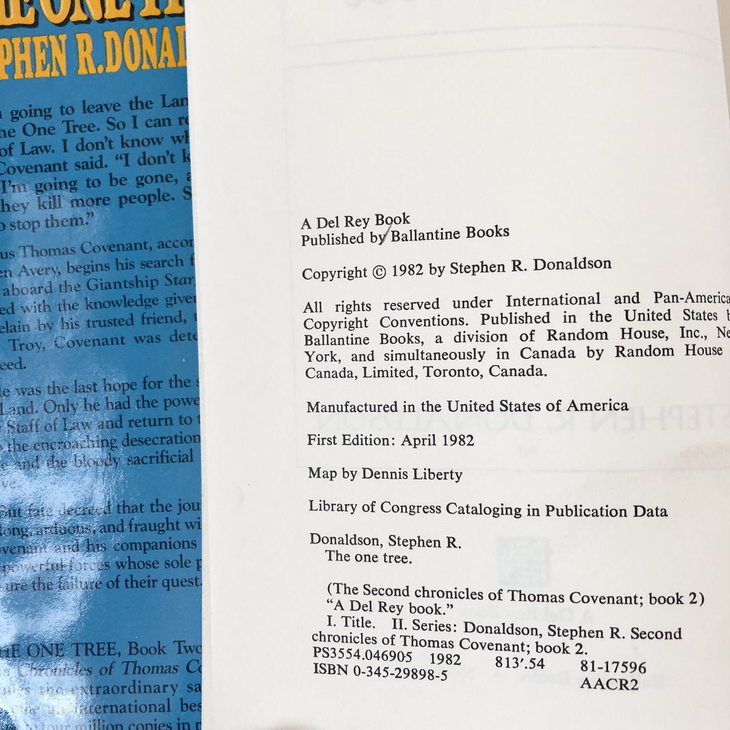 The One Tree by Stephen R. Donaldson [HARDCOVER BC EDITION] - Bookshop Apocalypse