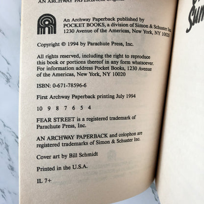 Fear Street #25: One Evil Summer by R.L. Stine [1994 PAPERBACK] - Bookshop Apocalypse