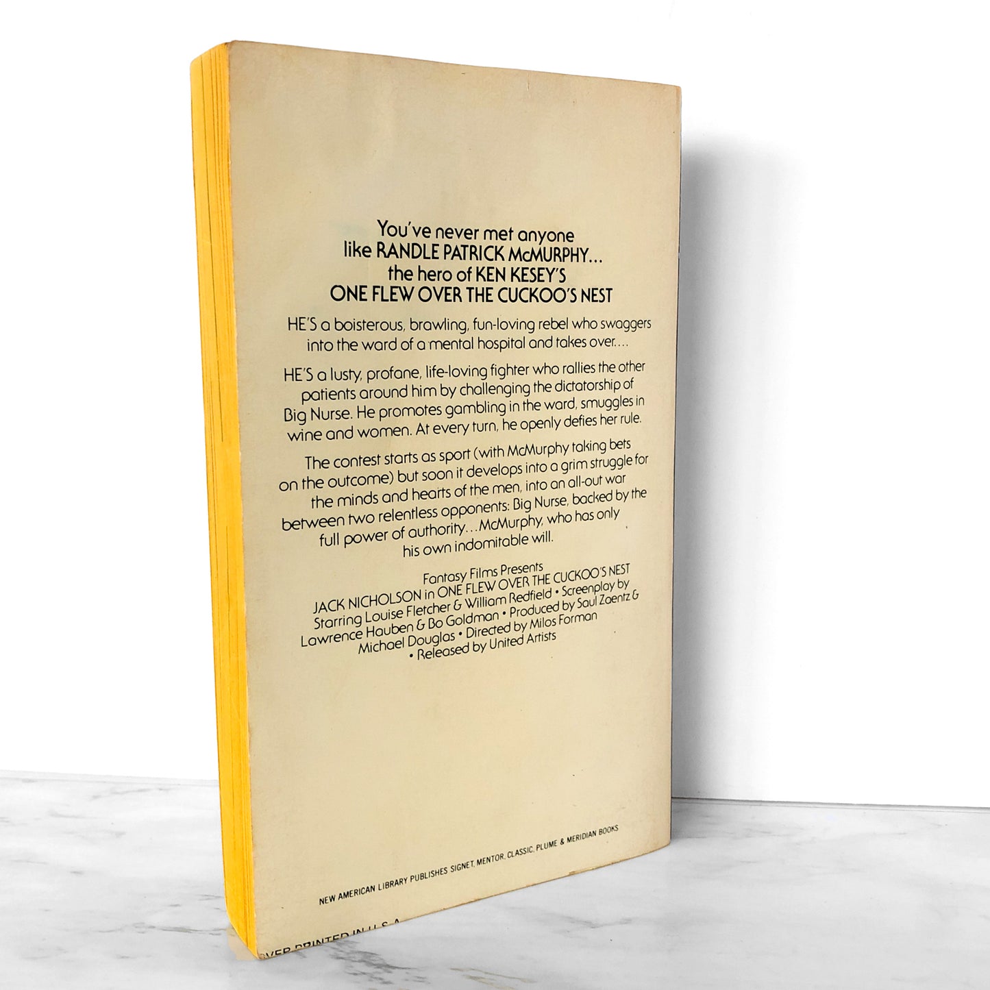 One Flew Over the Cuckoo's Nest by Ken Kesey [MOVIE TIE-IN PAPERBACK / 1975]