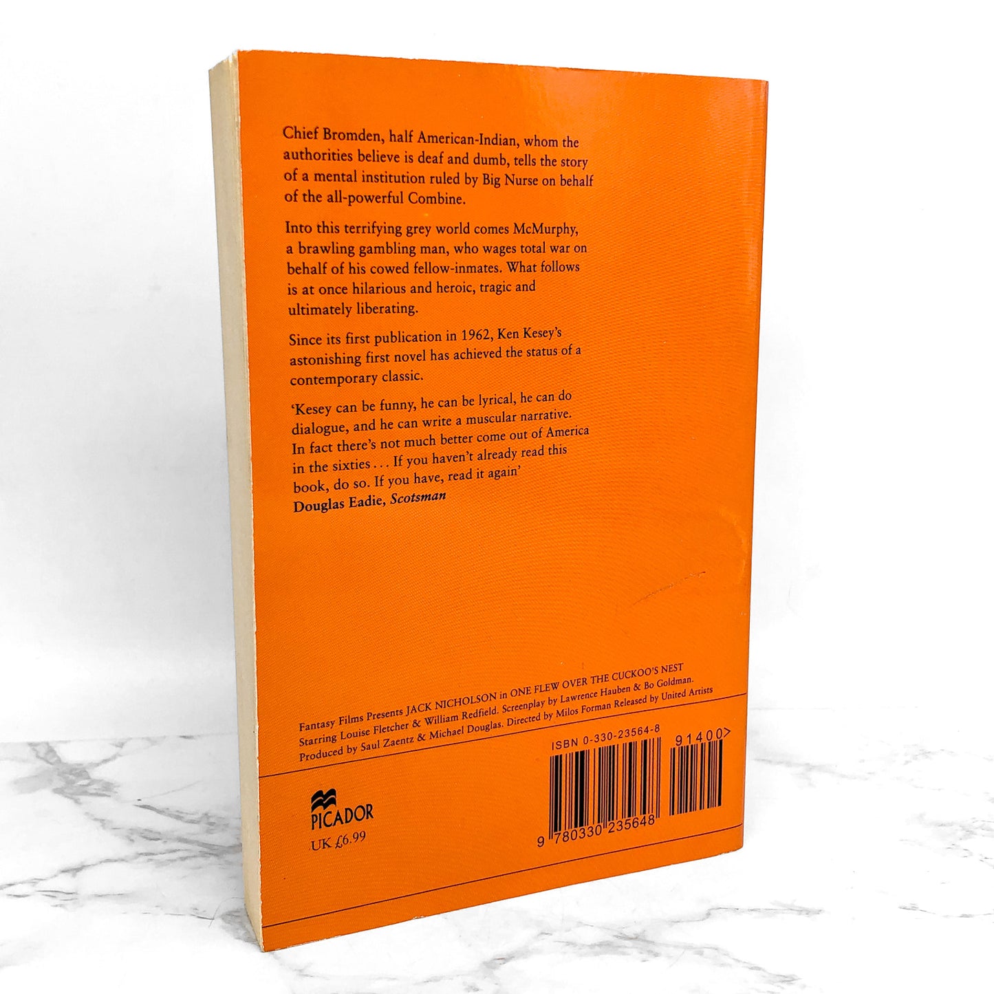 One Flew Over the Cuckoo's Nest by Ken Kesey [U.K. TRADE PAPERBACK] 1979 • Rare Movie Tie-In