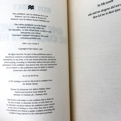 One Flew Over the Cuckoo's Nest by Ken Kesey [U.K. TRADE PAPERBACK] 1979 • Rare Movie Tie-In