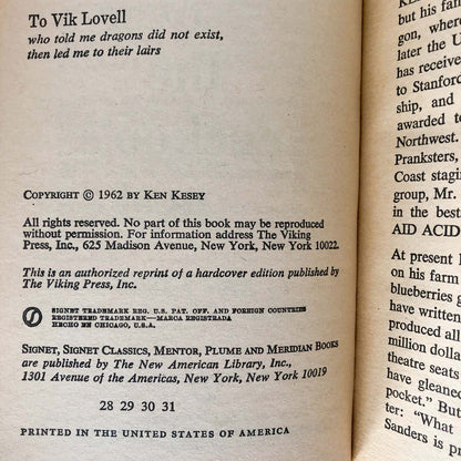 One Flew Over the Cuckoo's Nest by Ken Kesey [MOVIE TIE-IN PAPERBACK / 1975]