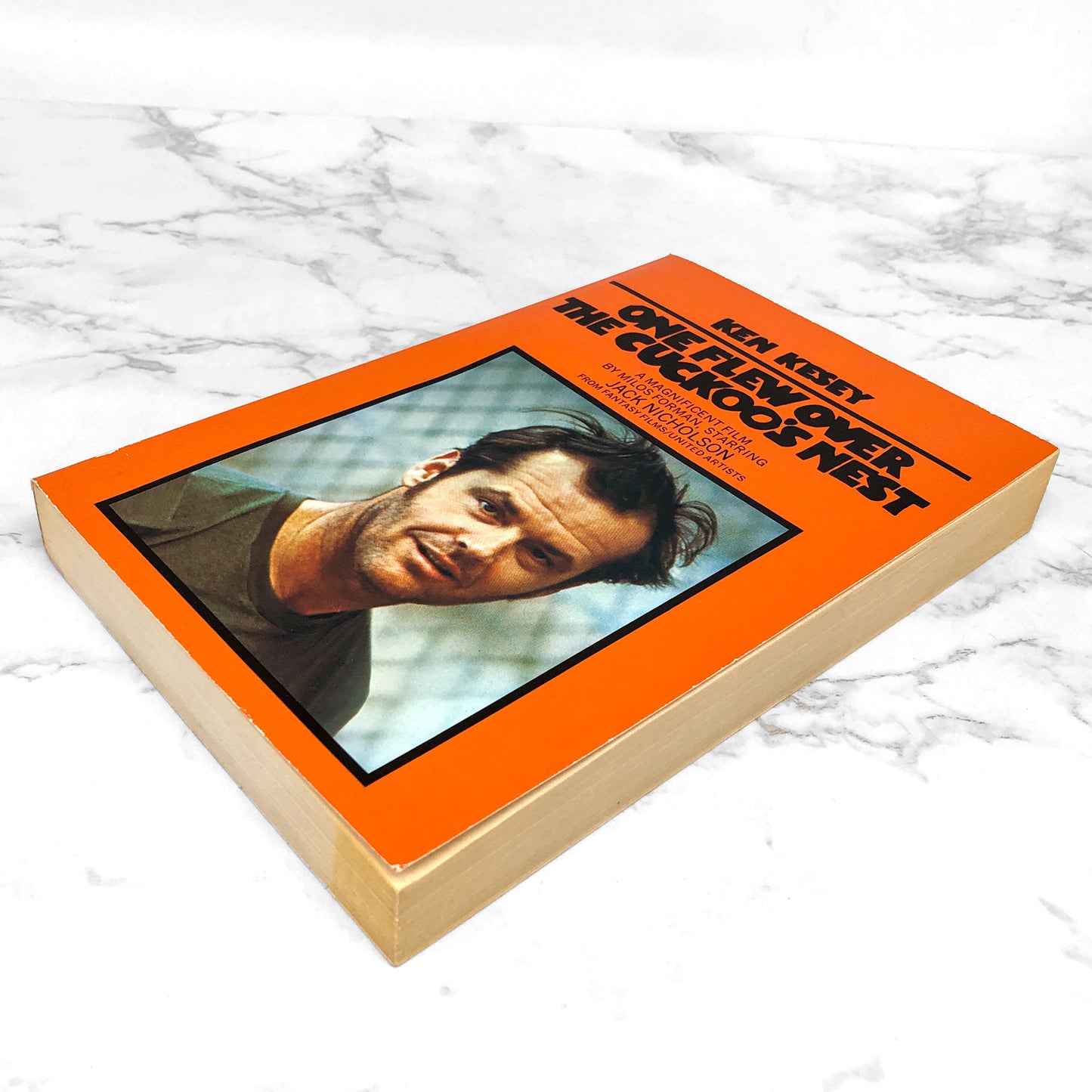 One Flew Over the Cuckoo's Nest by Ken Kesey [U.K. TRADE PAPERBACK] 1979 • Rare Movie Tie-In