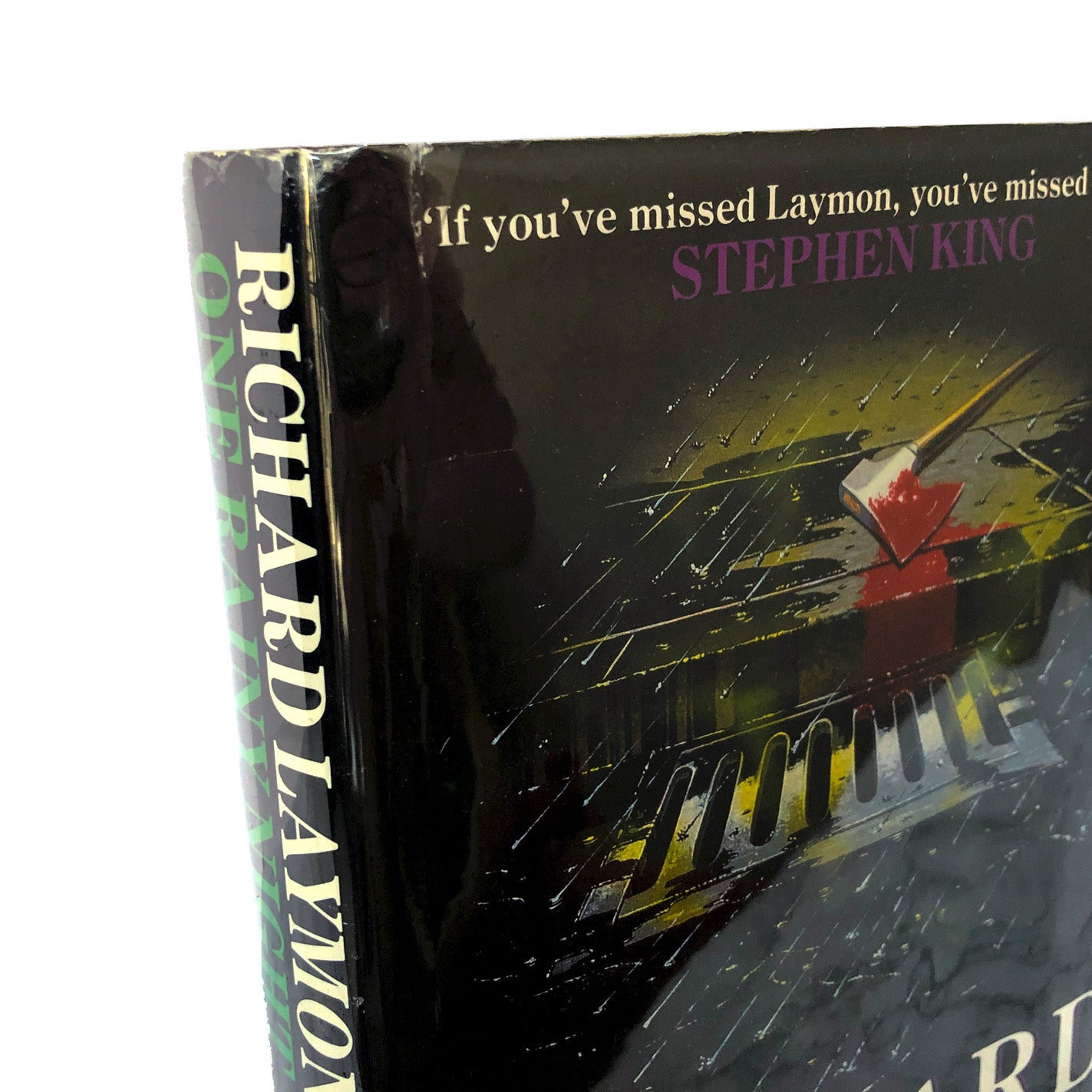 One Rainy Night by Richard Laymon [1991 U.K. FIRST EDITION / FIRST PRINTING]