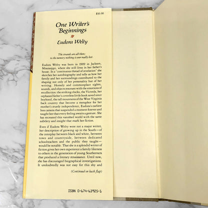 One Writer's Beginnings by Eudora Welty [FIRST EDITION] 1984