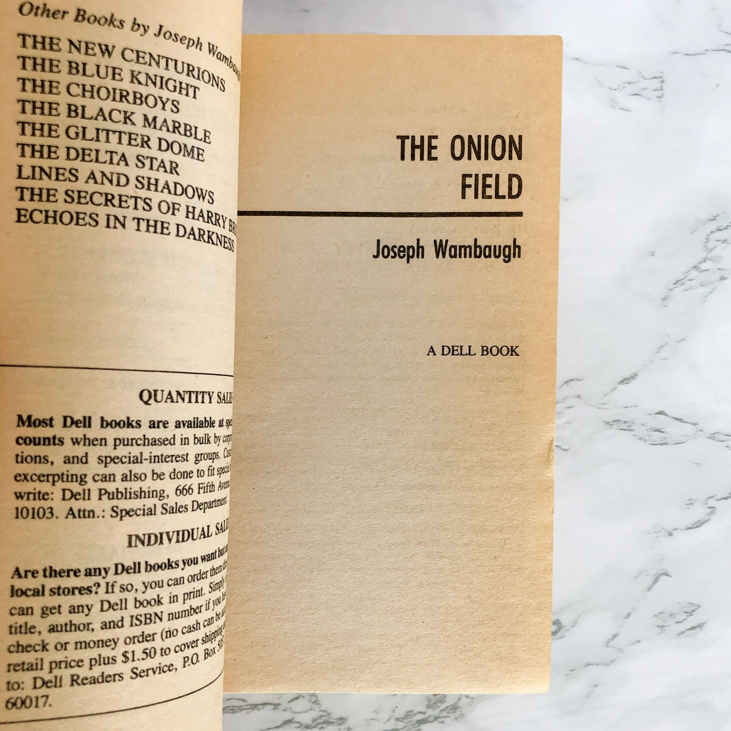 The Onion Field by Joseph Wambaugh [1987 PAPERBACK]